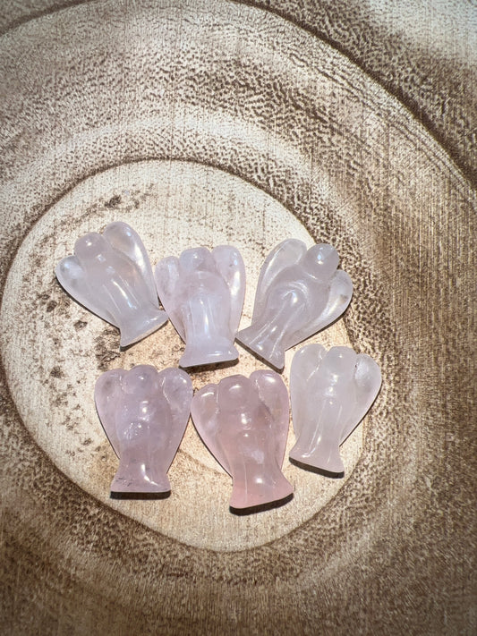 Ángel de Cuarzo Rosa (mini)