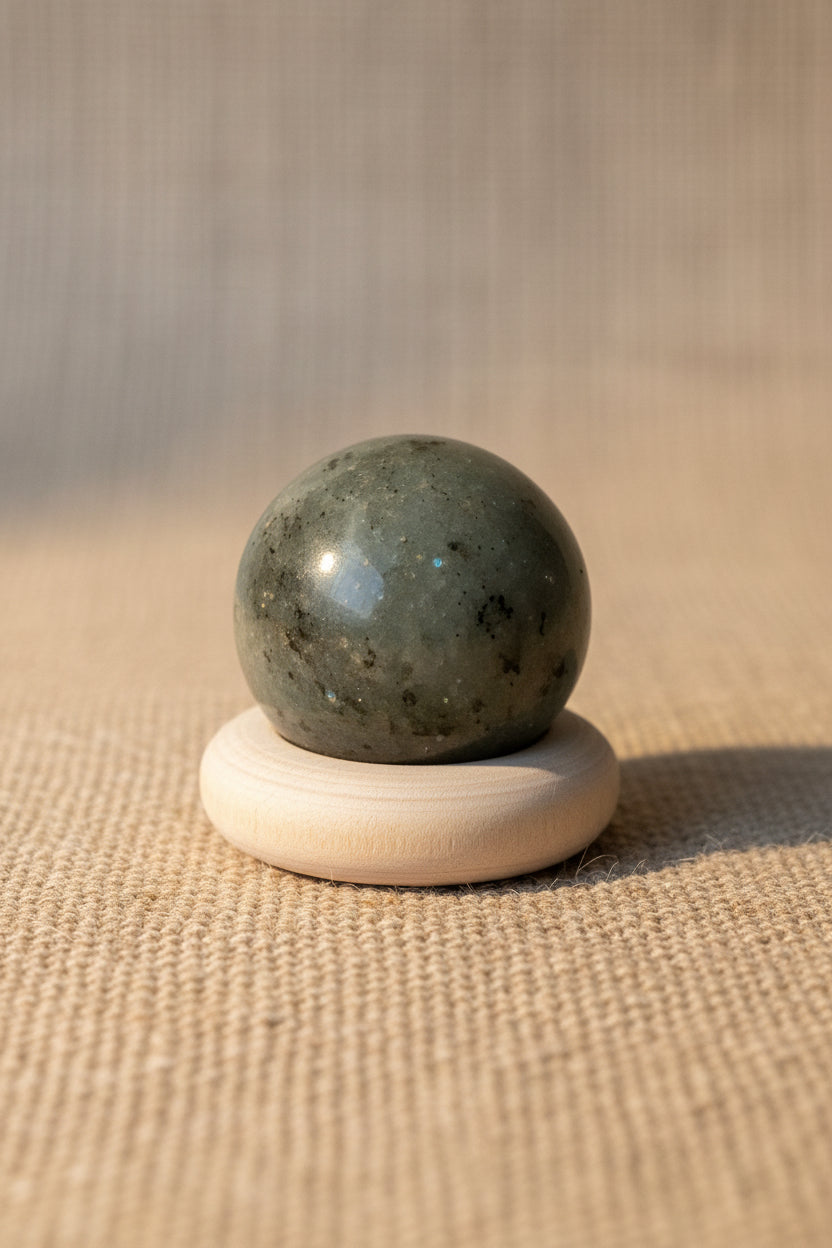 Mini Esfera de Labradorita Natural · Magia e Intuición