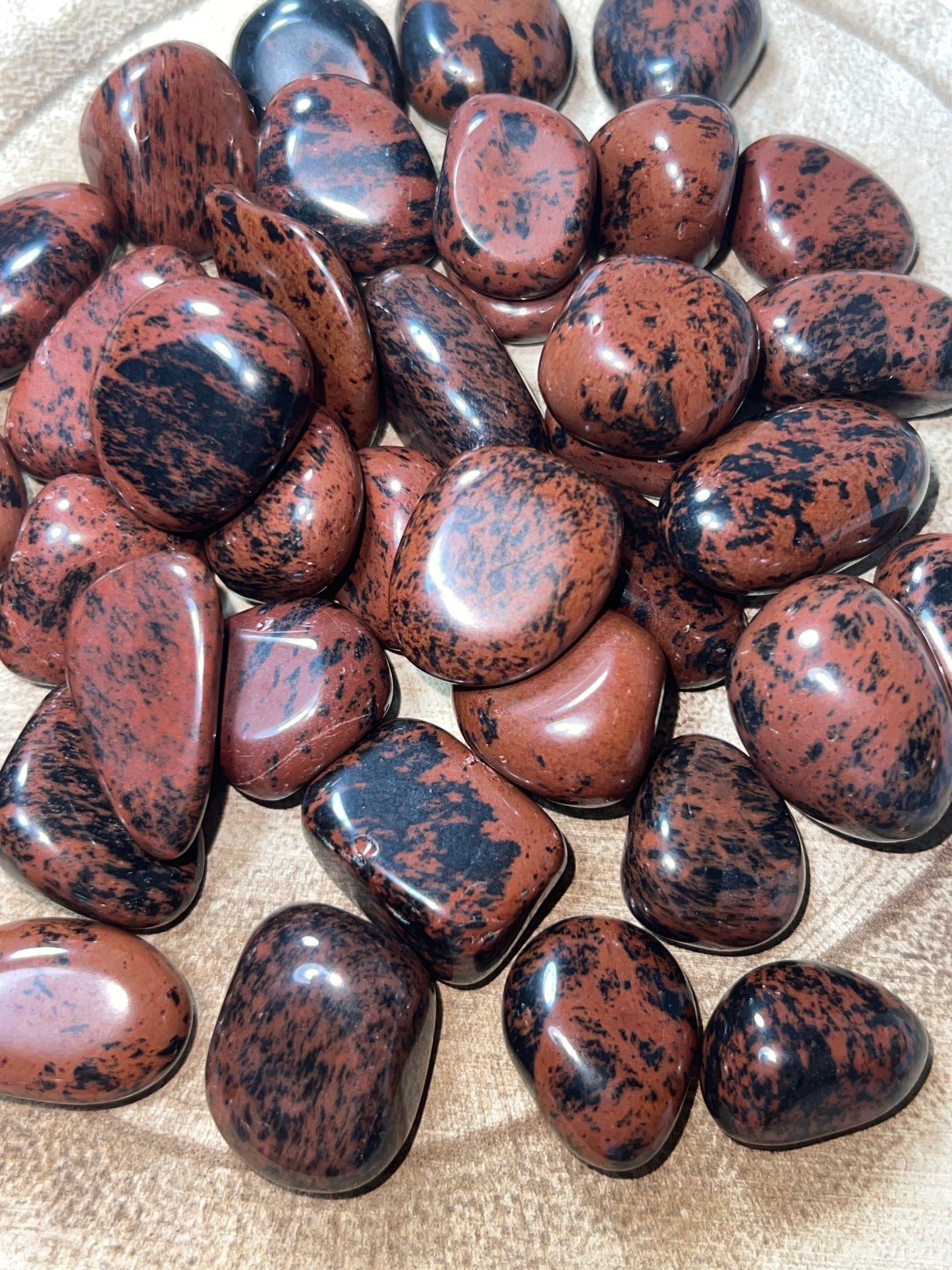 Rodado de Obsidiana Caoba