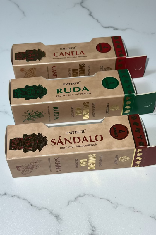 Esferas Defumadoras Artesanales · Canela, Ruda y Sándalo · Sahumerio Maya
