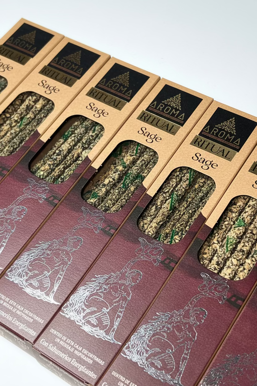 Incienso Artesanal de Salvia (Sage) · Limpieza Energética y Purificación
