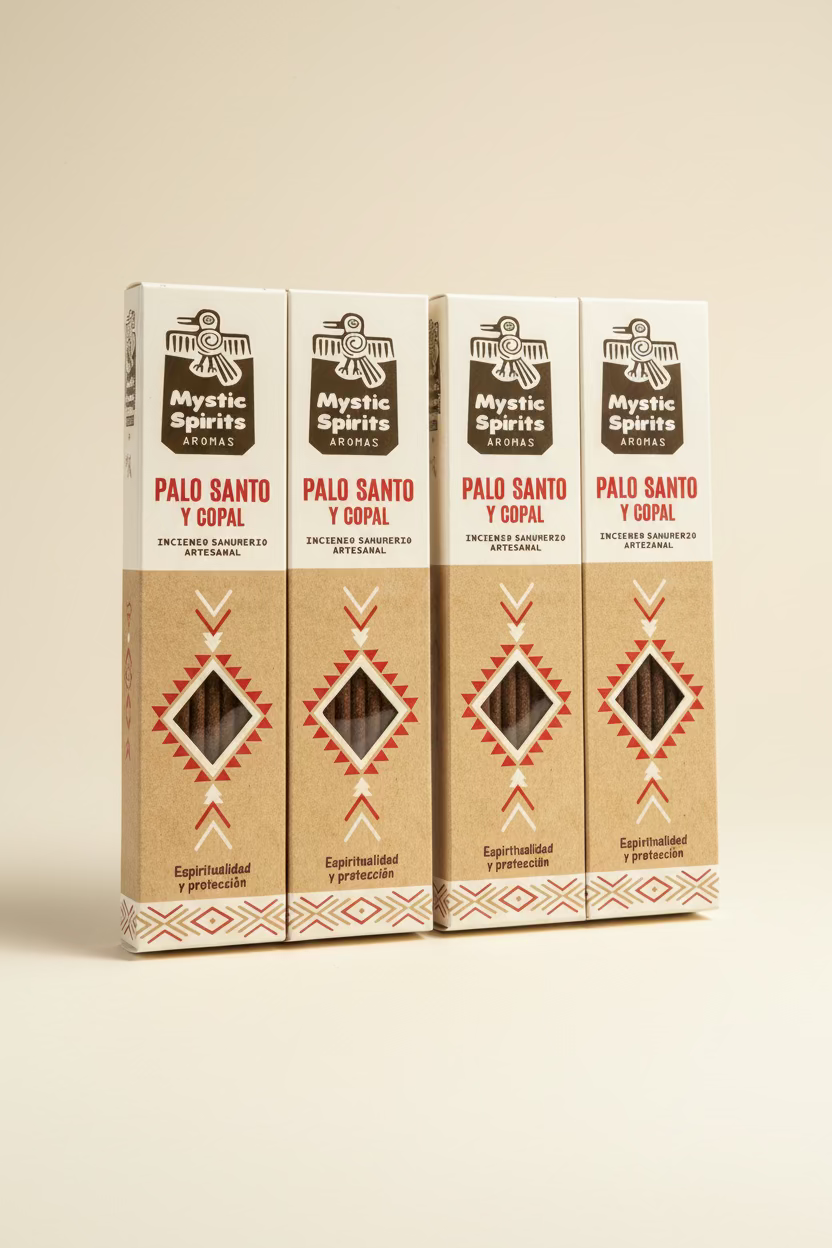Sahumerio Artesanal Palo Santo y Copal · Purificación y Protección