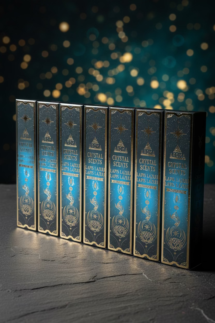 Incienso Crystal Scents Lapislázuli · Claridad Mental e Intuición