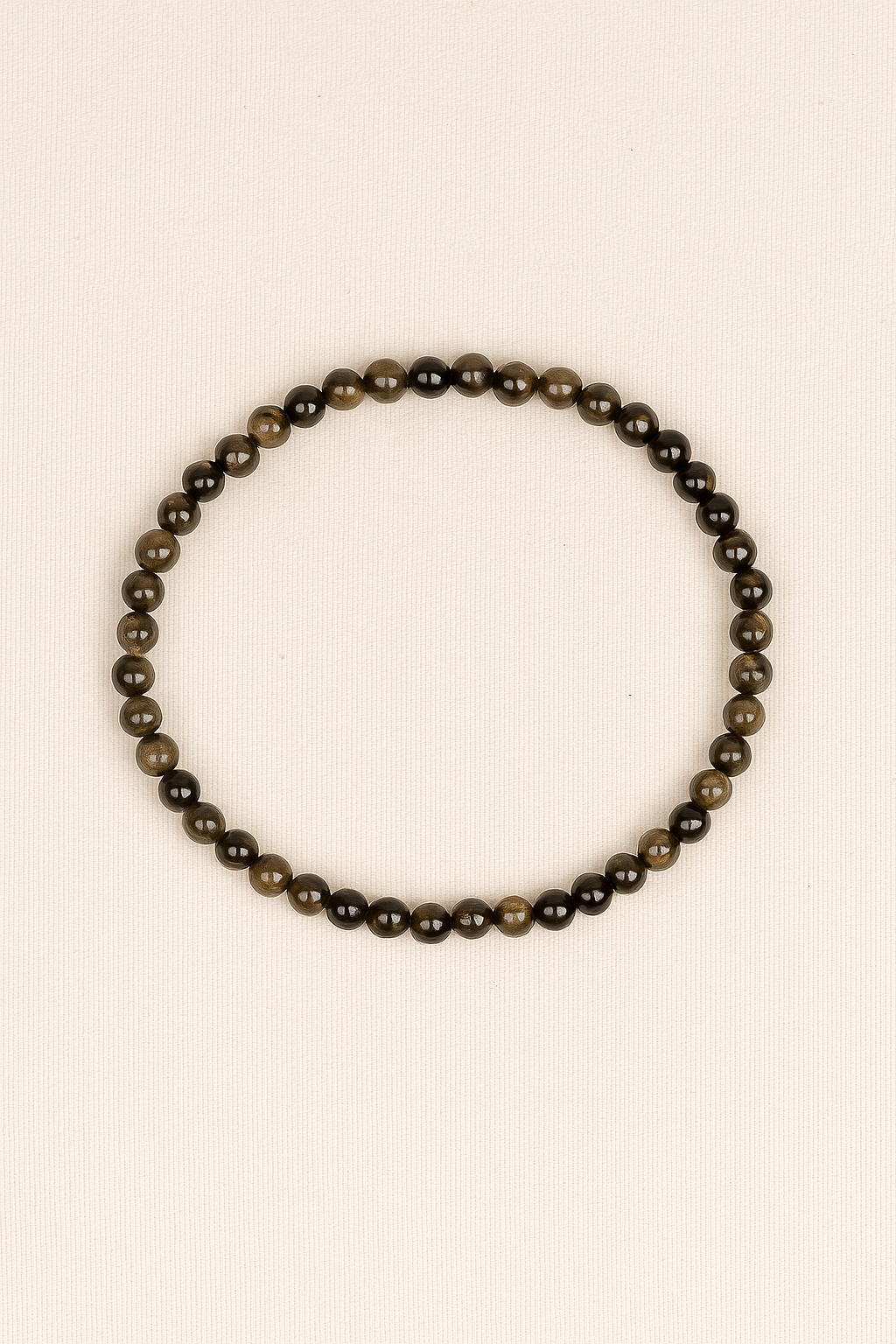Pulsera de Obsidiana Dorada