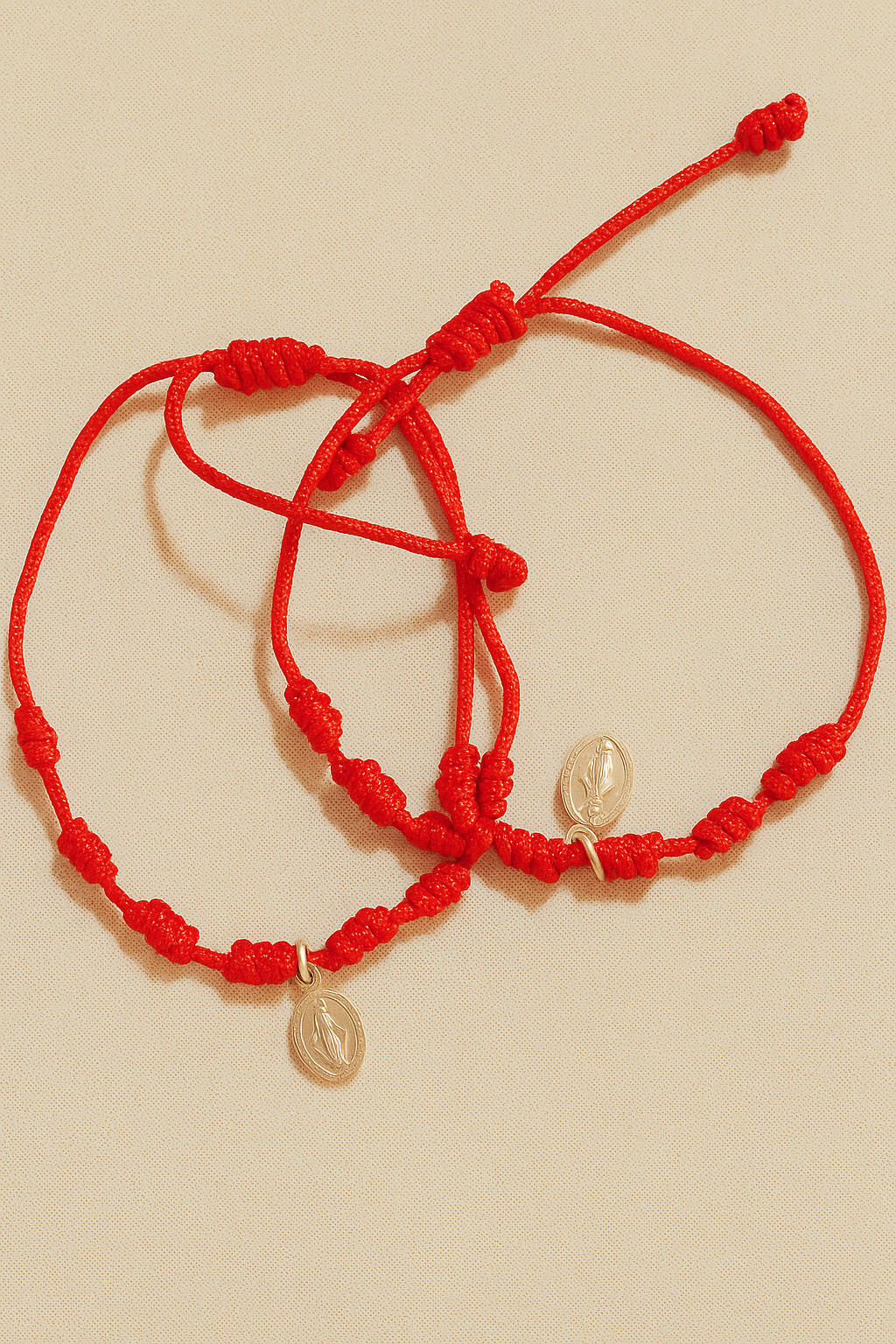 Pulsera de 7 Nudos Roja - Protección y Fe