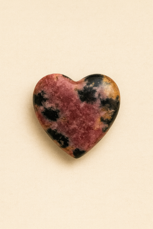 Mini corazón de Rodonita (Unidad)