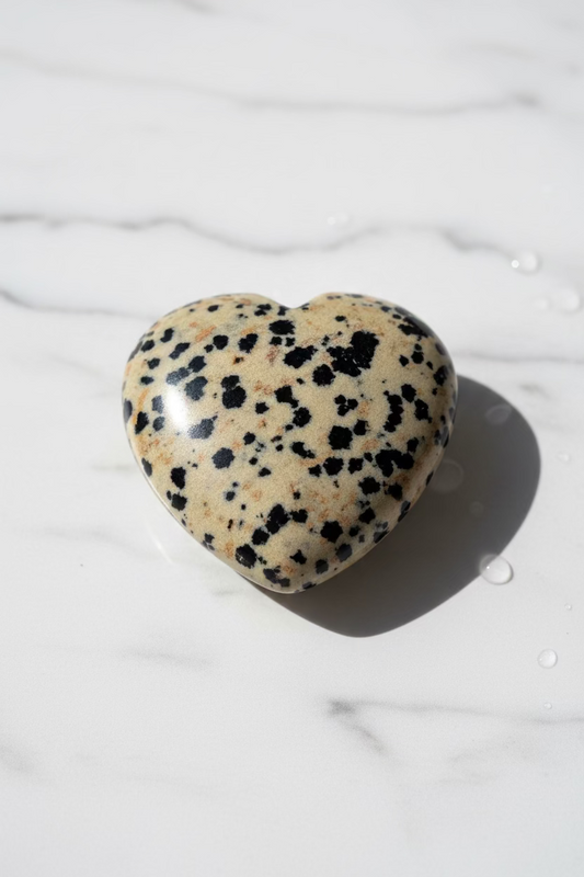 Corazón de Jaspe Dálmata · Alegría, Vitalidad y Protección