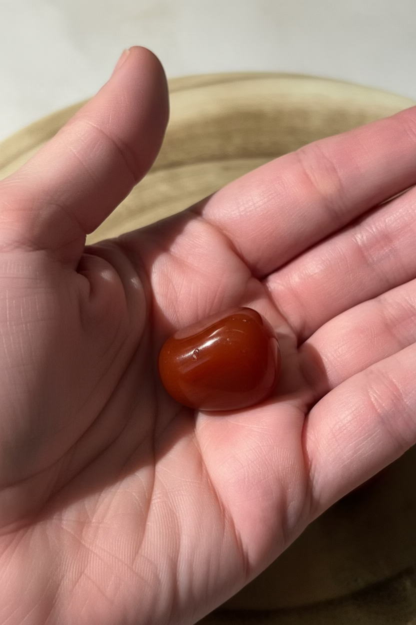 Rodado de Carneola (Cornalina) · Energía Vital, Motivación y Creatividad