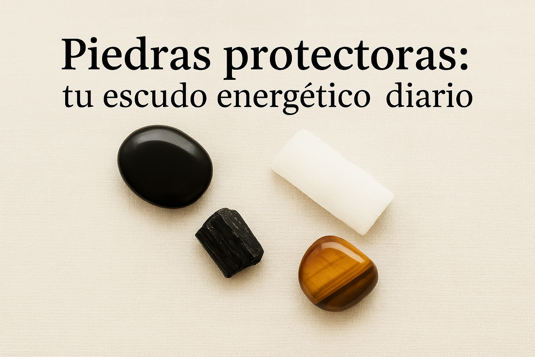 Piedras protectoras: tu escudo energético diario.  (Por AmatenaCristales / Amatena Cristales)