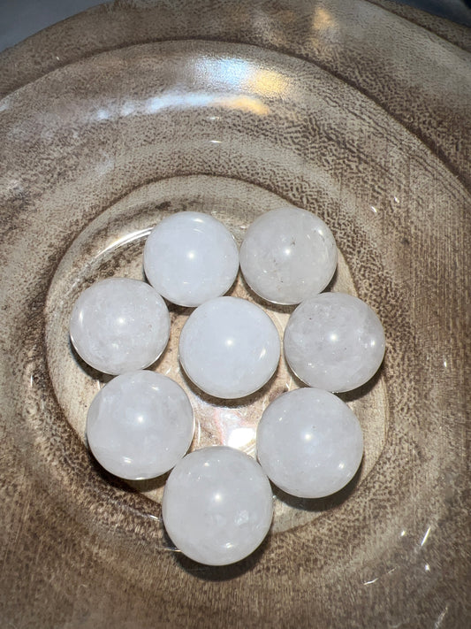 Mini esfera de Cuarzo Blanco (unidad)