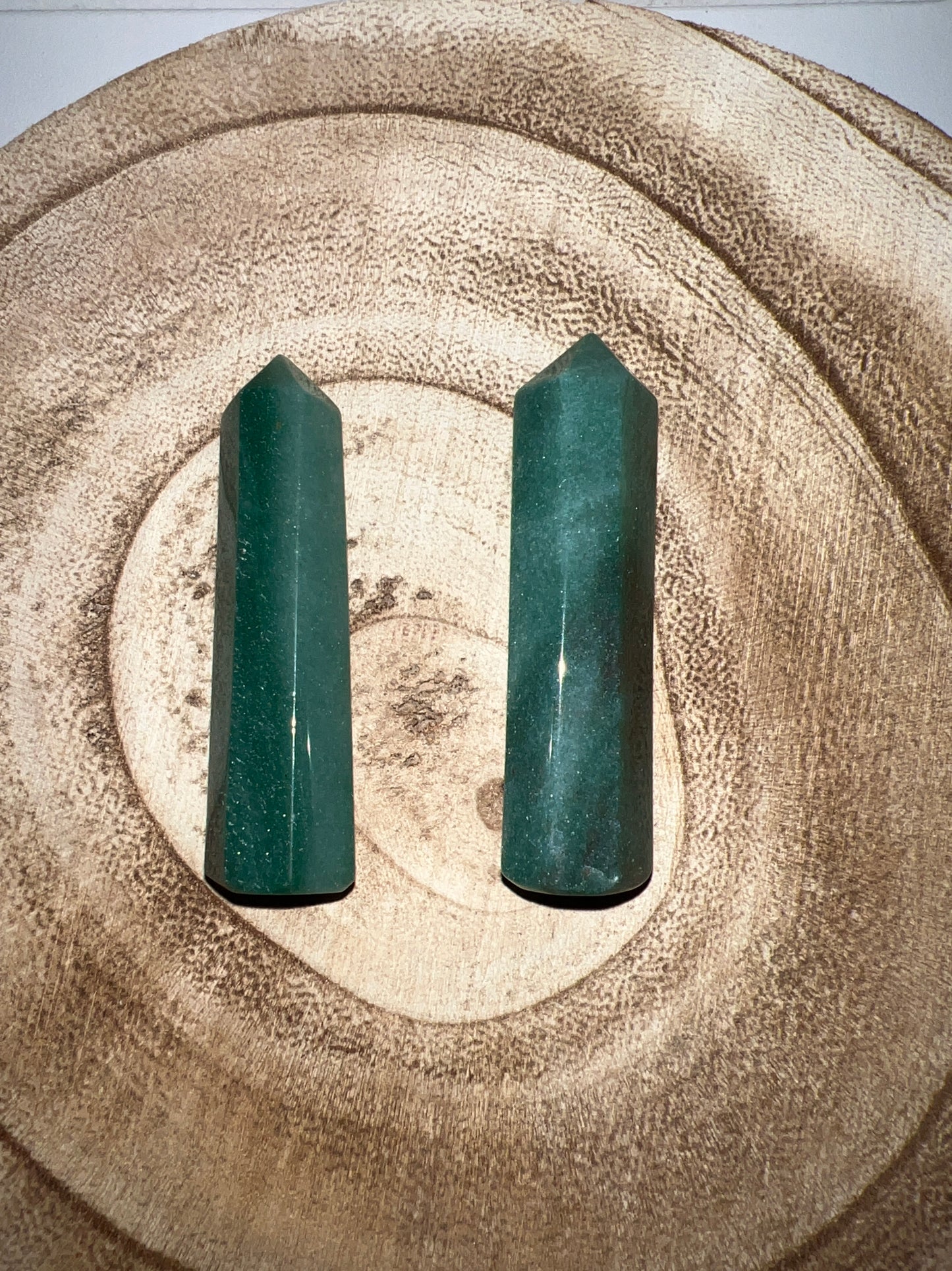 Punta generadora de Aventurina Verde (unidad)