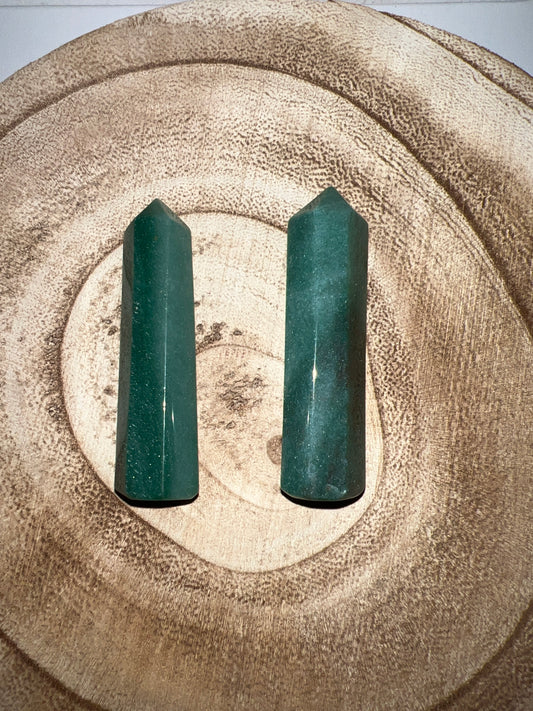 Punta generadora de Aventurina Verde (unidad)