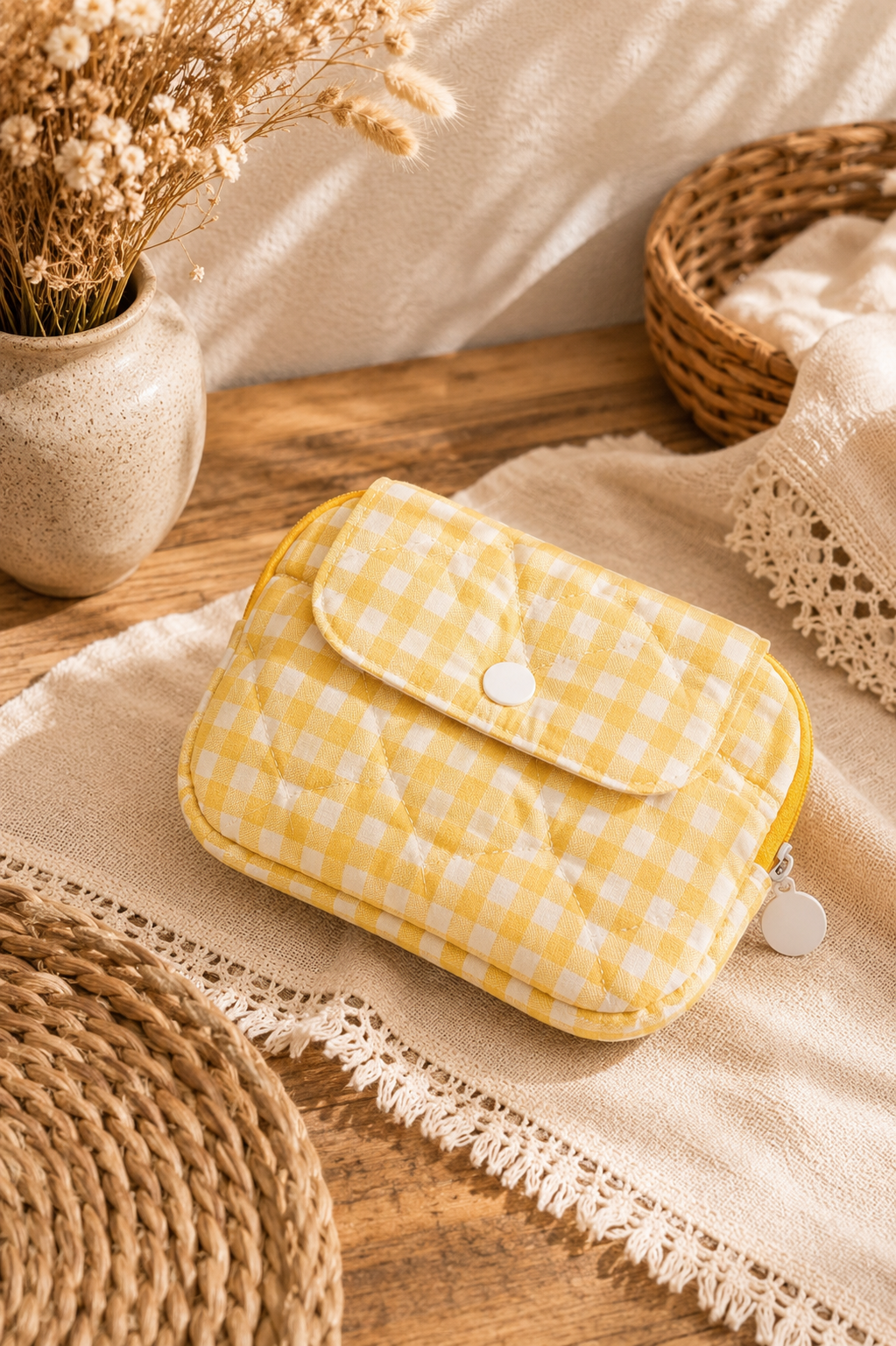 Monedero - Portatodo Acolchado Vichy