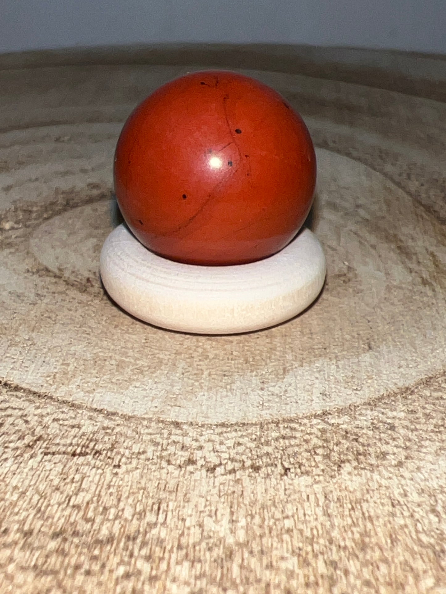 Mini esfera de Jaspe Rojo (unidad)