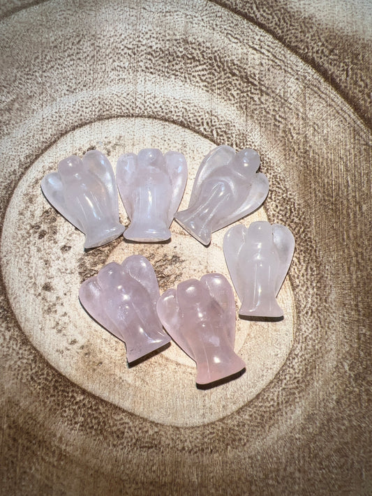 Ángel de Cuarzo Rosa (mini)