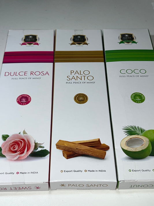 Incienso Premium – Dulce Rosa / Palo Santo / Coco