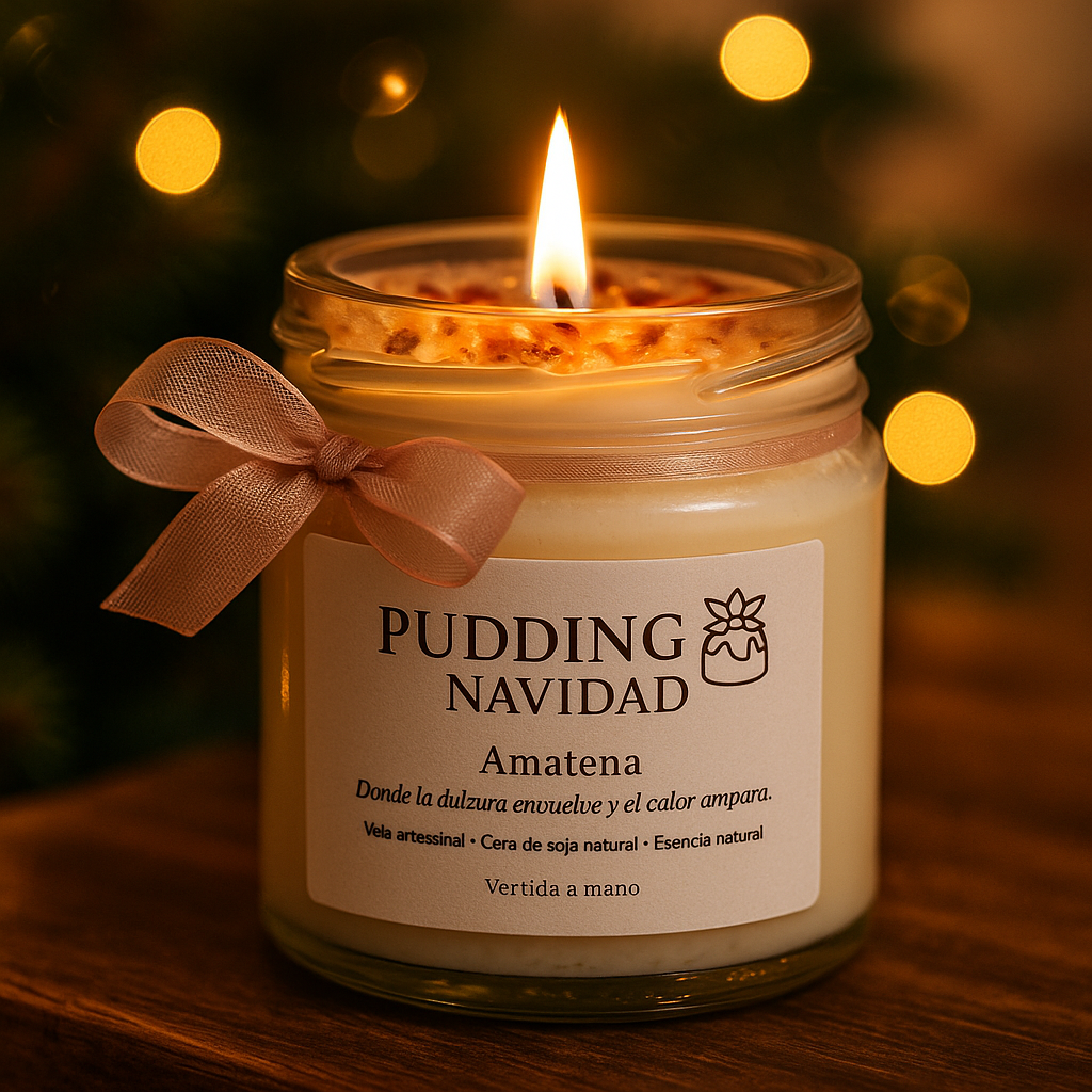 Vela Pudding Navidad • Amatena • Edición Especial (212 ml)