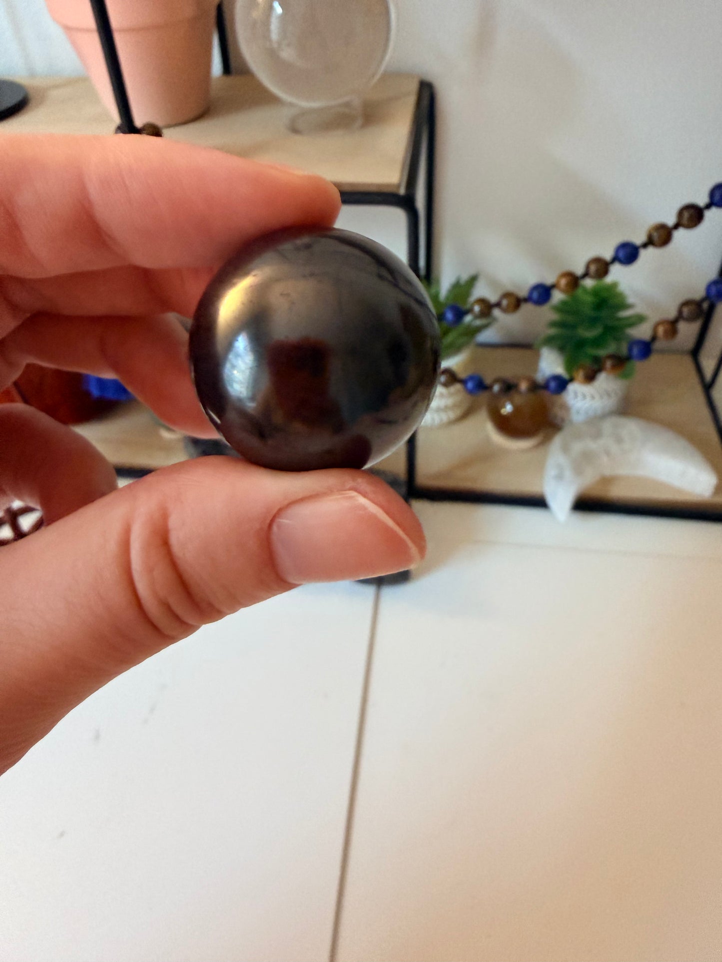 Esfera de Shungit · Protección y Enraizamiento