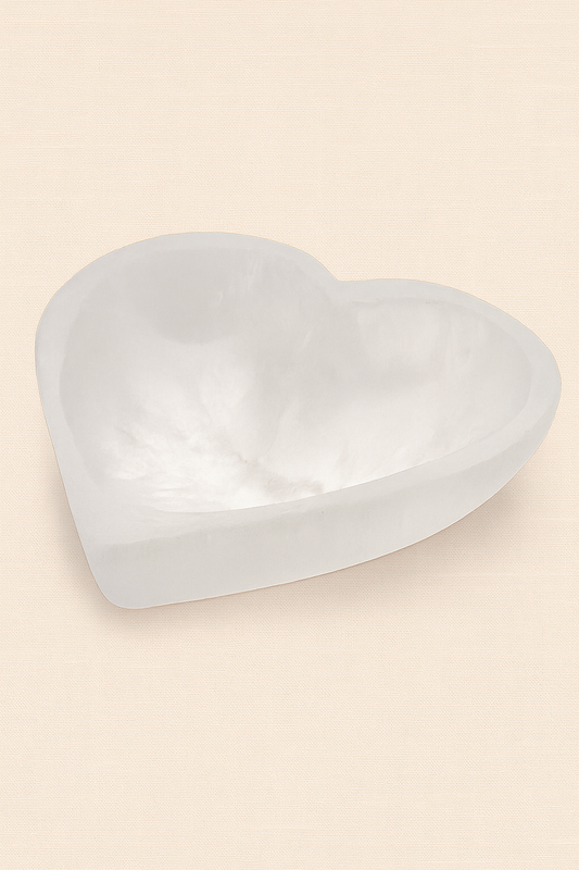 Cuenco Corazón Selenita - Dos tamaños