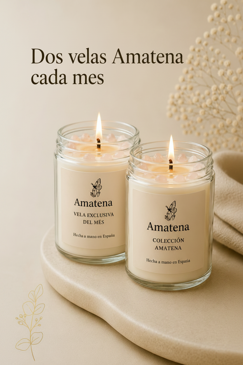 SUSCRIPCIÓN COMPLETA · DOS VELAS AMATENA CADA MES