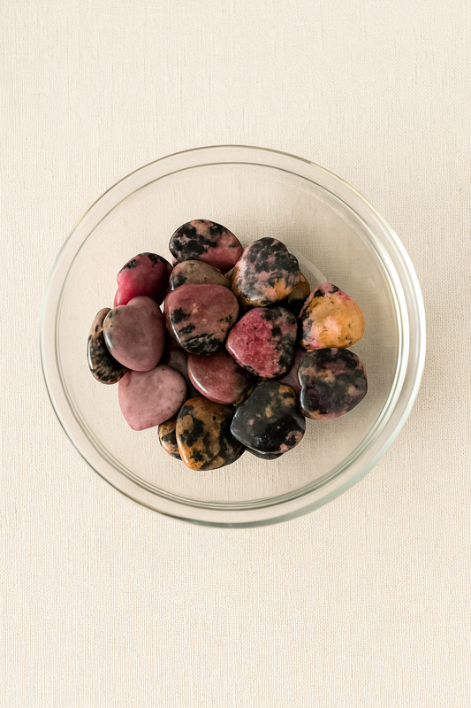 Mini corazón de Rodonita (Unidad)