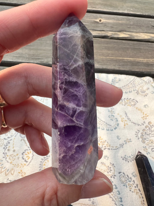 Punta generadora de Amatista Bandeada (vídeo al final)