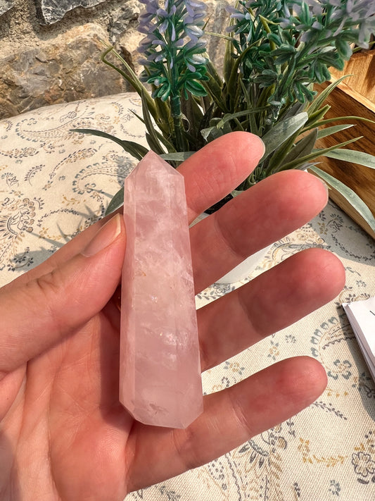 Punta generadora de Cuarzo Rosa (vídeo al final)