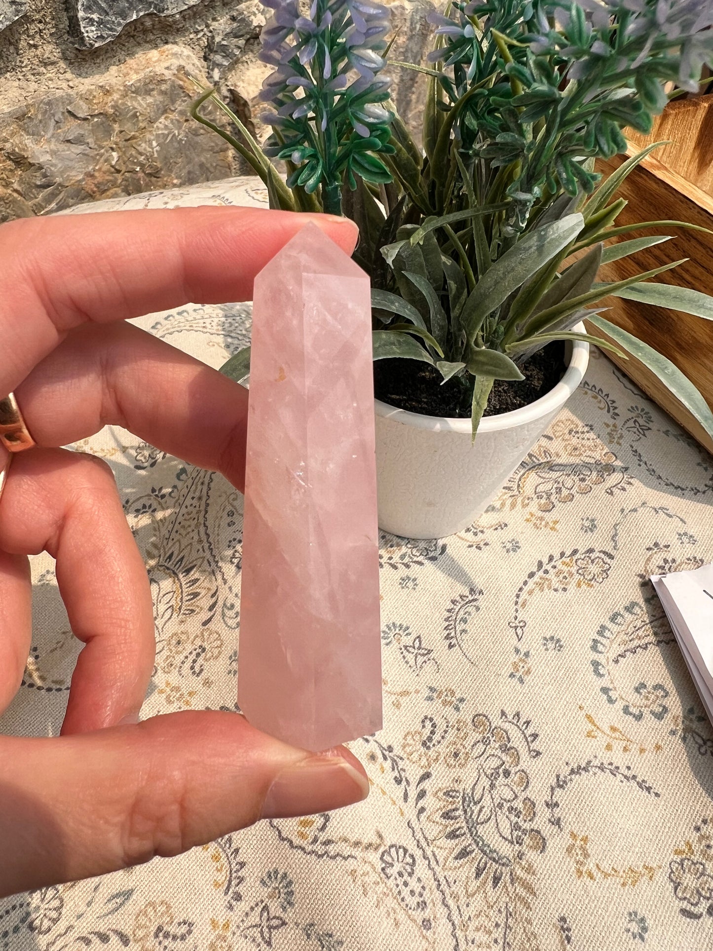 Punta generadora de Cuarzo Rosa (vídeo al final)