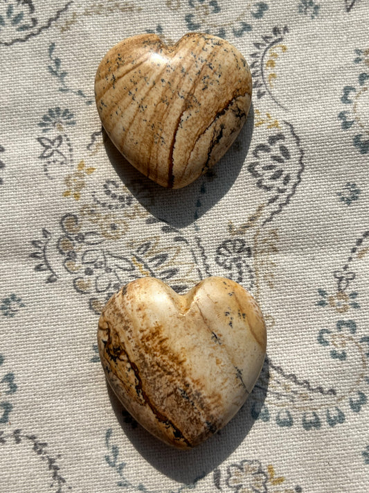 Corazón Plano de Jaspe Paisina - Enraizamiento | Amatena (vídeo al final)