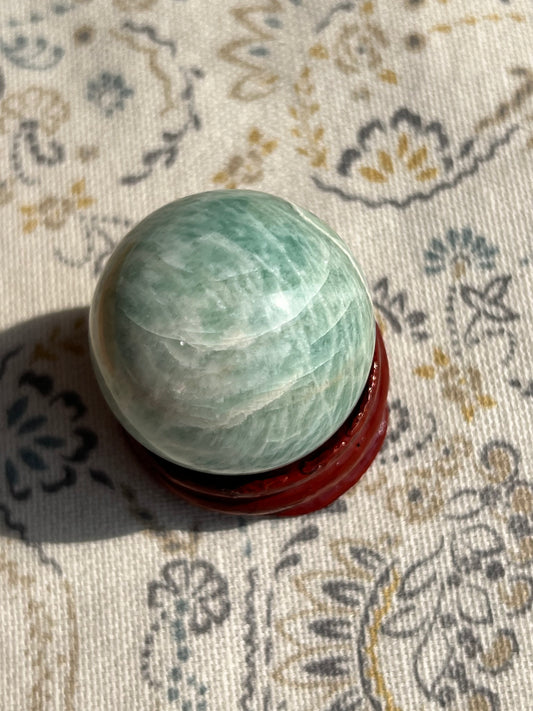 Esfera de Amazonita - Calma y Comunicación | Amatena (vídeo al final)