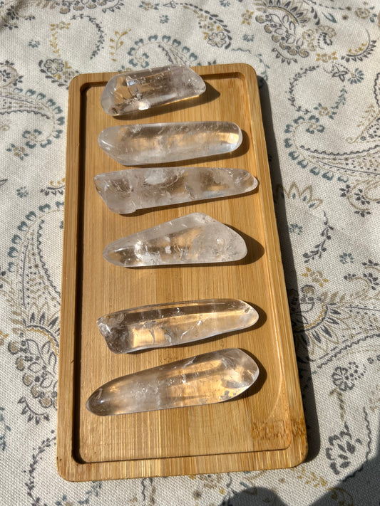 Varas de Cuarzo Cristal - Dos Tamaños - Terapias Energéticas | Amatena (vídeo al final)