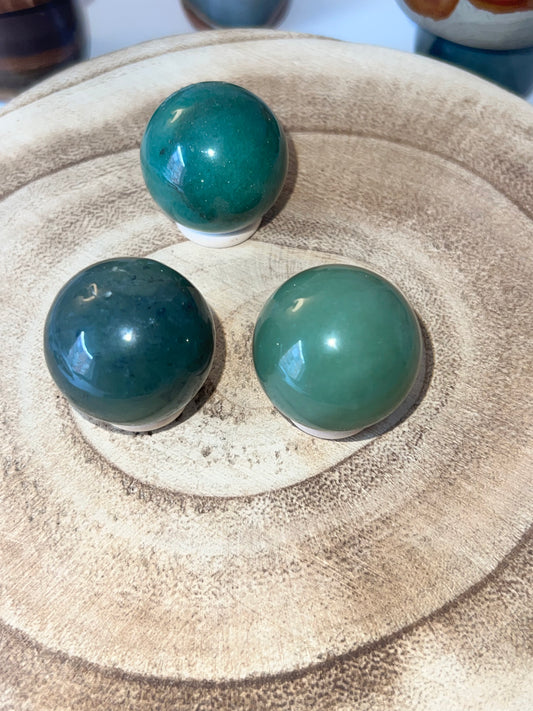 Esfera de Aventurina Verde - Prosperidad y Buena Suerte | Amatena