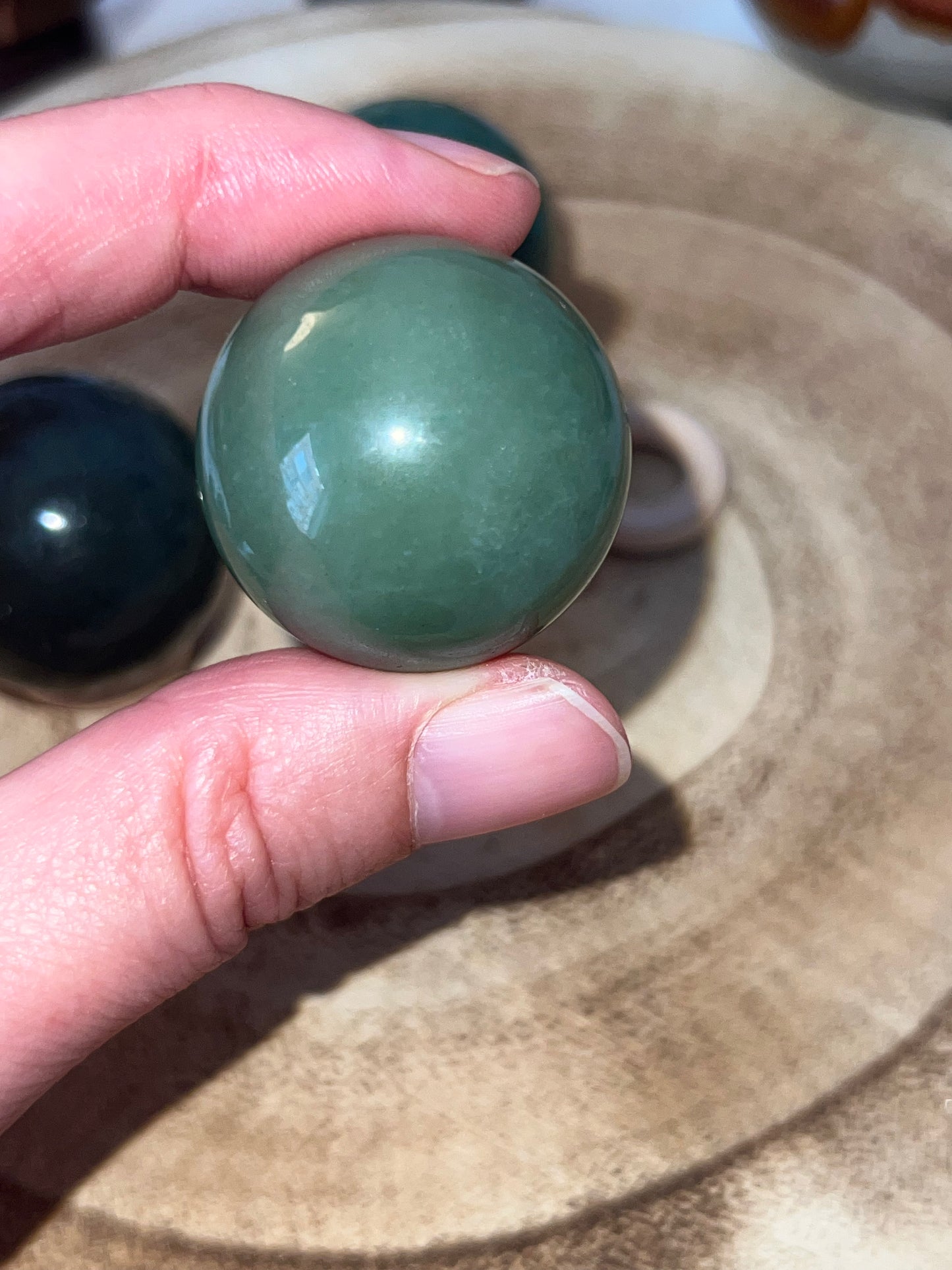 Esfera de Aventurina Verde - Prosperidad y Buena Suerte | Amatena