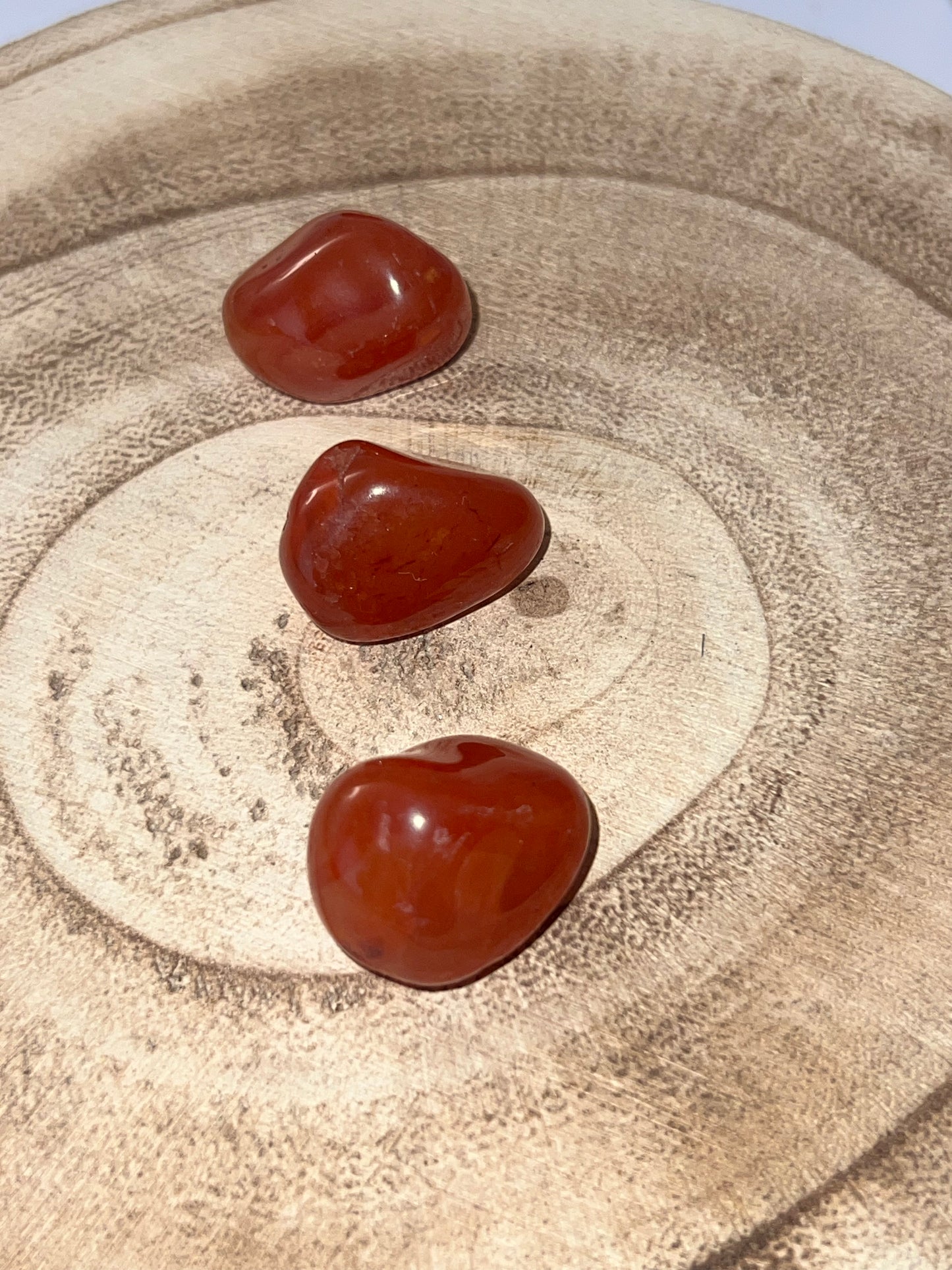 Piedra Rodada de Carneola (Cornalina) - Energía Vital | Amatena