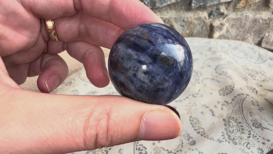 Esfera de Sodalita - Claridad Mental y Comunicación | Amatena (vídeo al final)